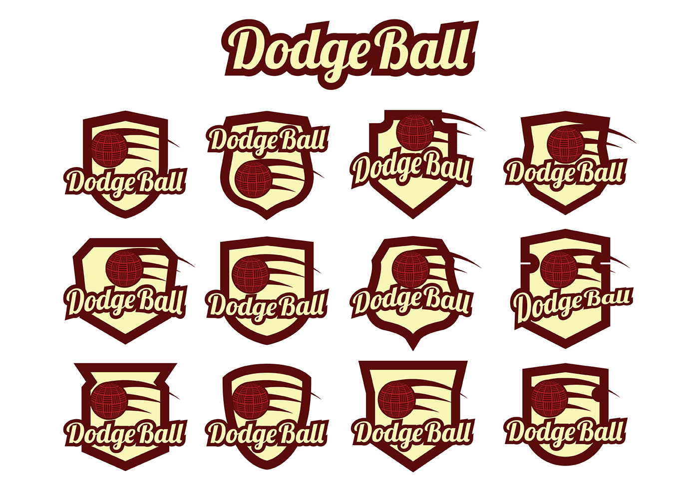 Dodgeball Vector 