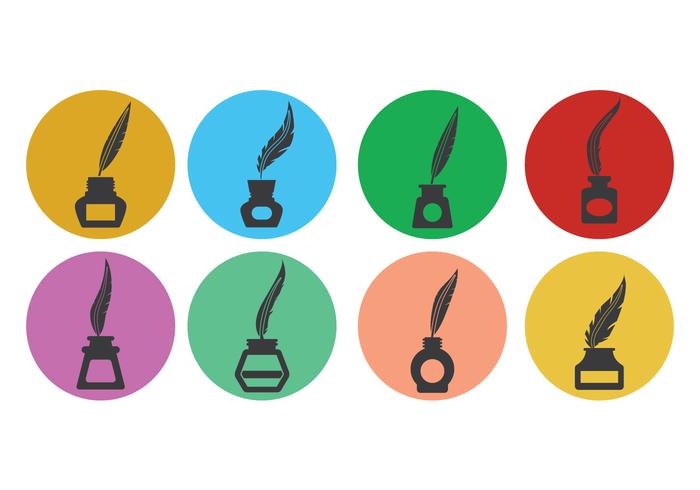 Ink Pot Vector