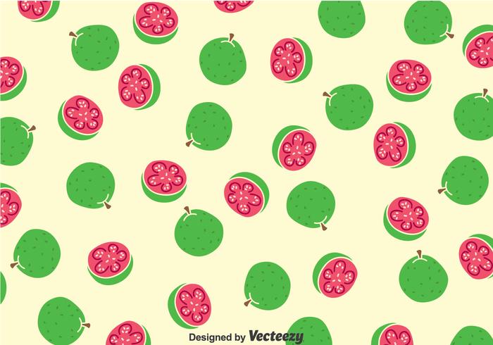 Guava Fruits Pattern vector