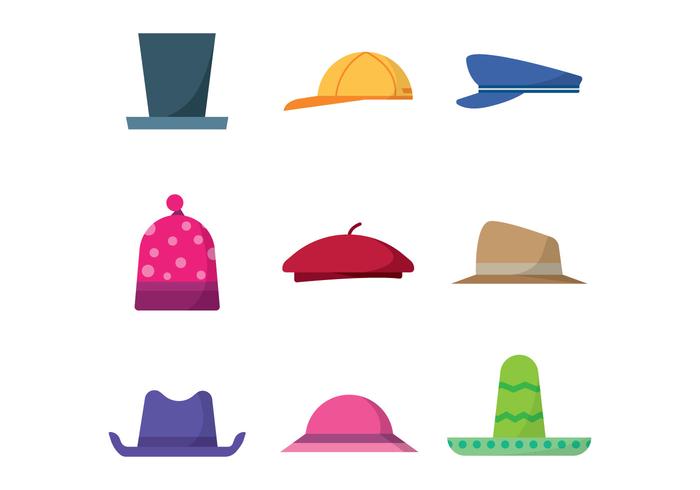 Free Hats Vector 120105 Vector Art at Vecteezy