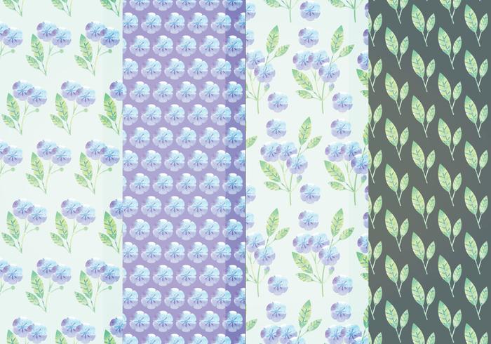 Download Vector - Floral Vector In Blue Background - Vectorpicker