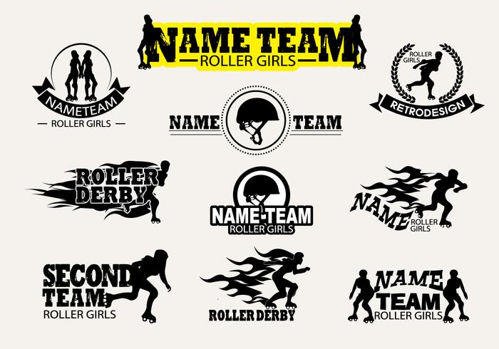 Vector Label Roller Derby 