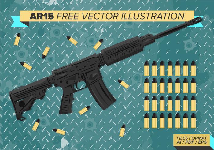 Ar15 Free Vector Illustration Ar15 Free Vector Illustration