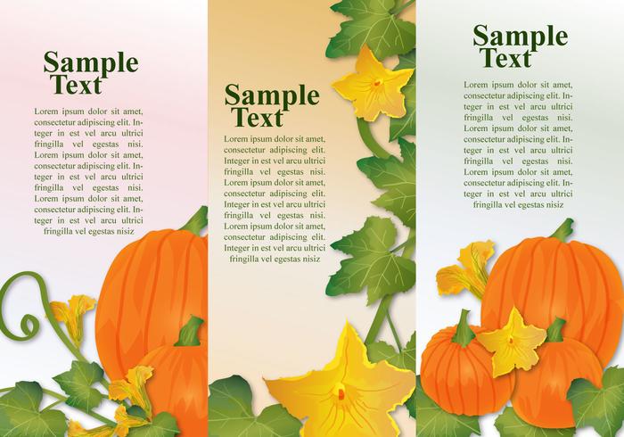 Pumpkin Banners vector