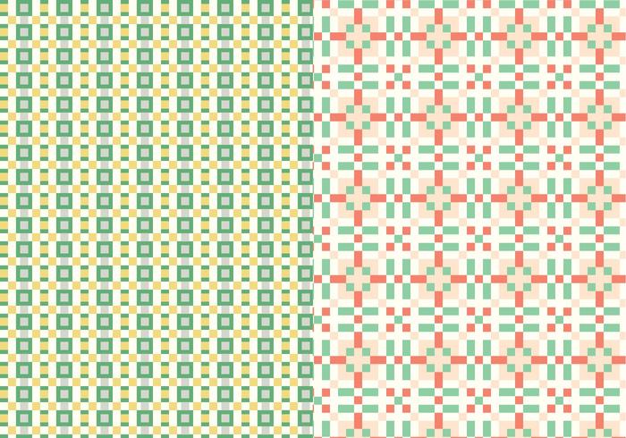 Geometric Stitch Pattern vector