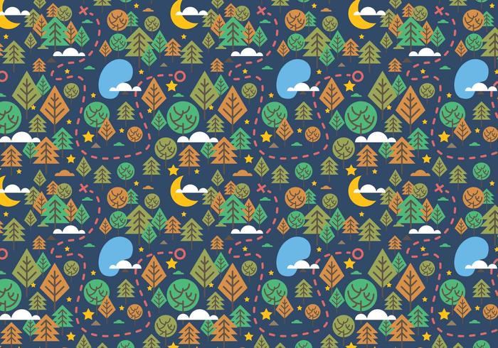 Free Star Forest Background Vector Free Star Forest Background Vector
