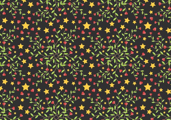 Free Star Vine Background Vector