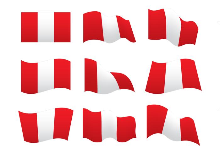 Peru Flag Vector Shapes Peru Flag Vector Shapes
