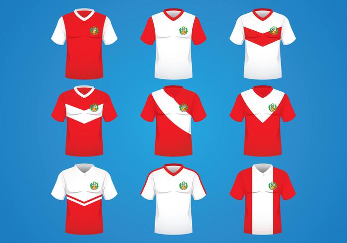 Perú Jersey Concepto vector