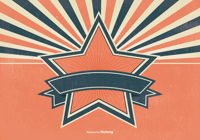 Blank Retro Sunburst Background vector