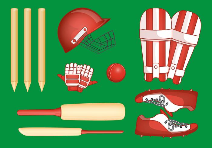 Cricket Player Stuff vector