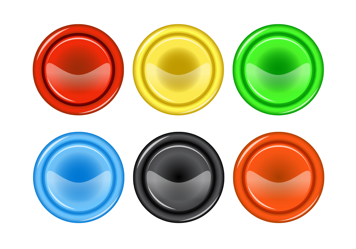 Free Arcade Button Vector 120300 Vector Art at Vecteezy