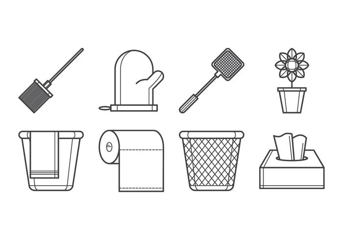 Free Household Tools Icon Vector