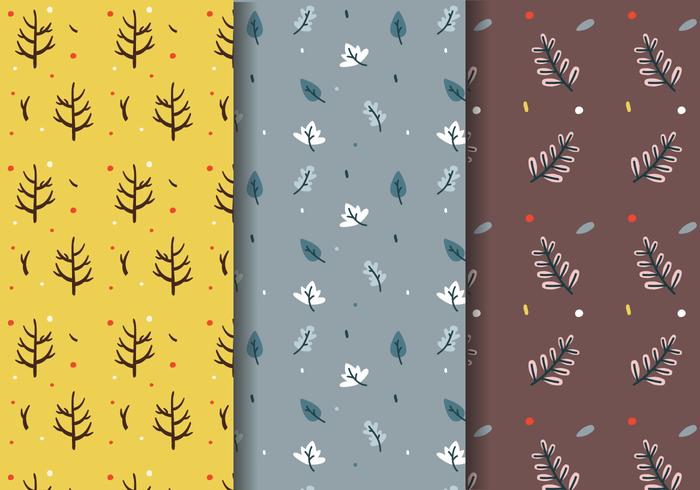 Free Fall Trees Pattern Vector