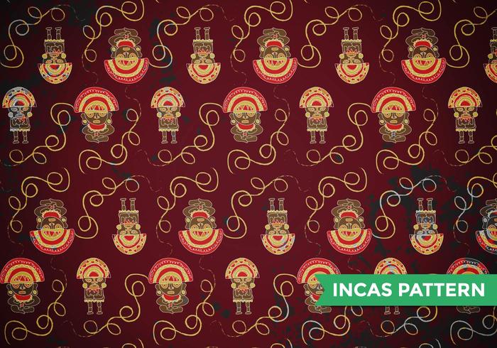 Incas Mayans Patrón Vector