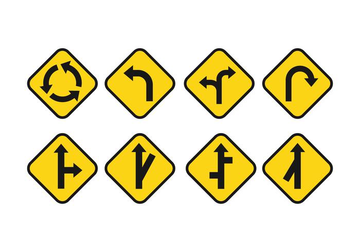Road Signs Vector Set