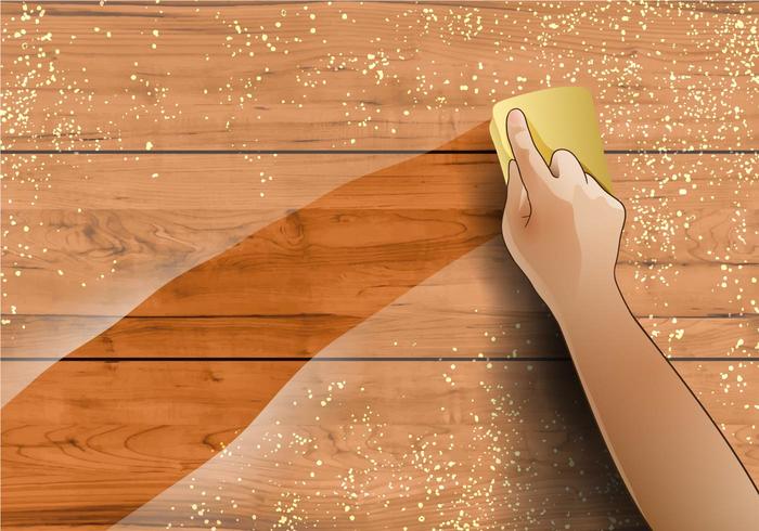 Wipe Dusty Wood vector