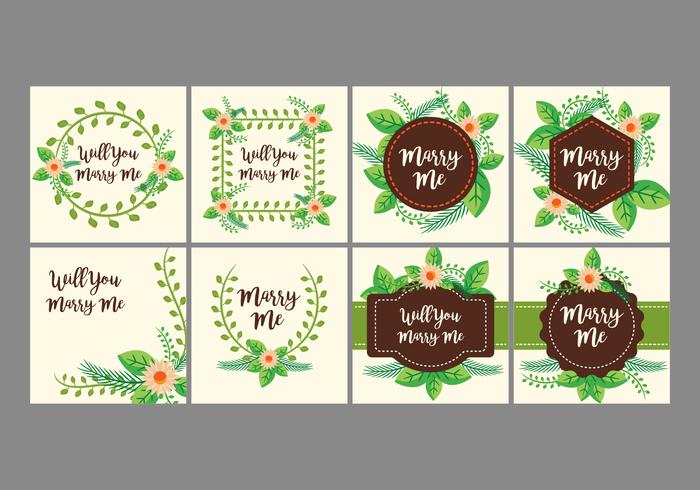 Free Marry Me Card Design Vector Free Marry Me Card Design Vector