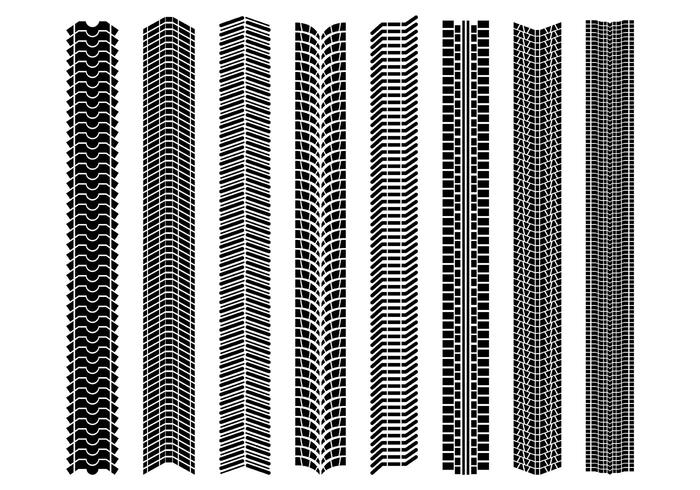 Various Tire Marks Vector Various Tire Marks Vector