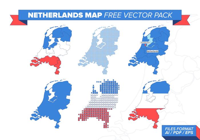 Netherlands Map Free Vector Pack Netherlands Map Free Vector Pack