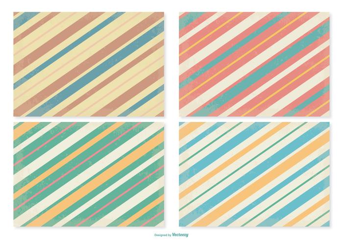 Retro Stripe Patterns vector