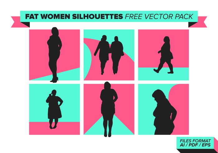 Fat Women Silhouettes Free Vector Pack Fat Women Silhouettes Free Vector Pack