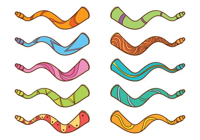 Free Hand Drawn Vuvuzela Vector Set