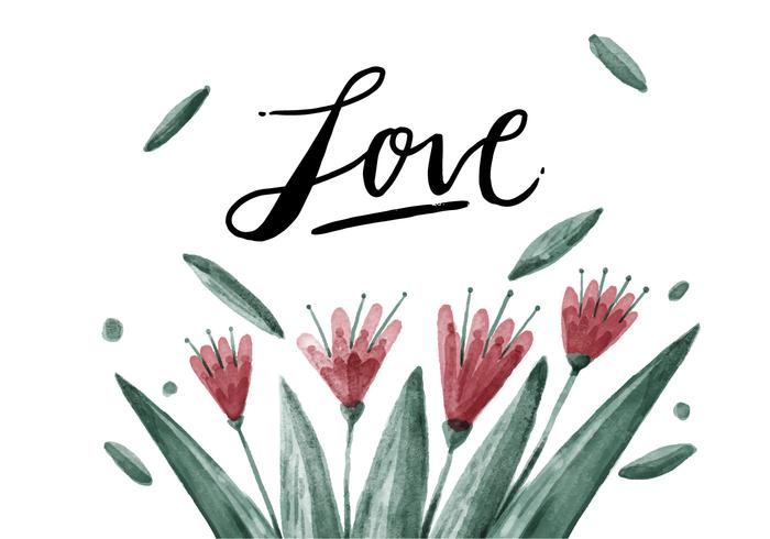 Free Flowers Watercolor Vector Free Flowers Watercolor Vector