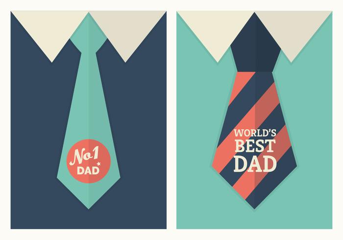 Retro Father's Day Vector Posters