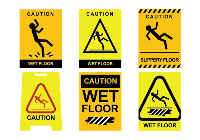 Wet Floor Vector