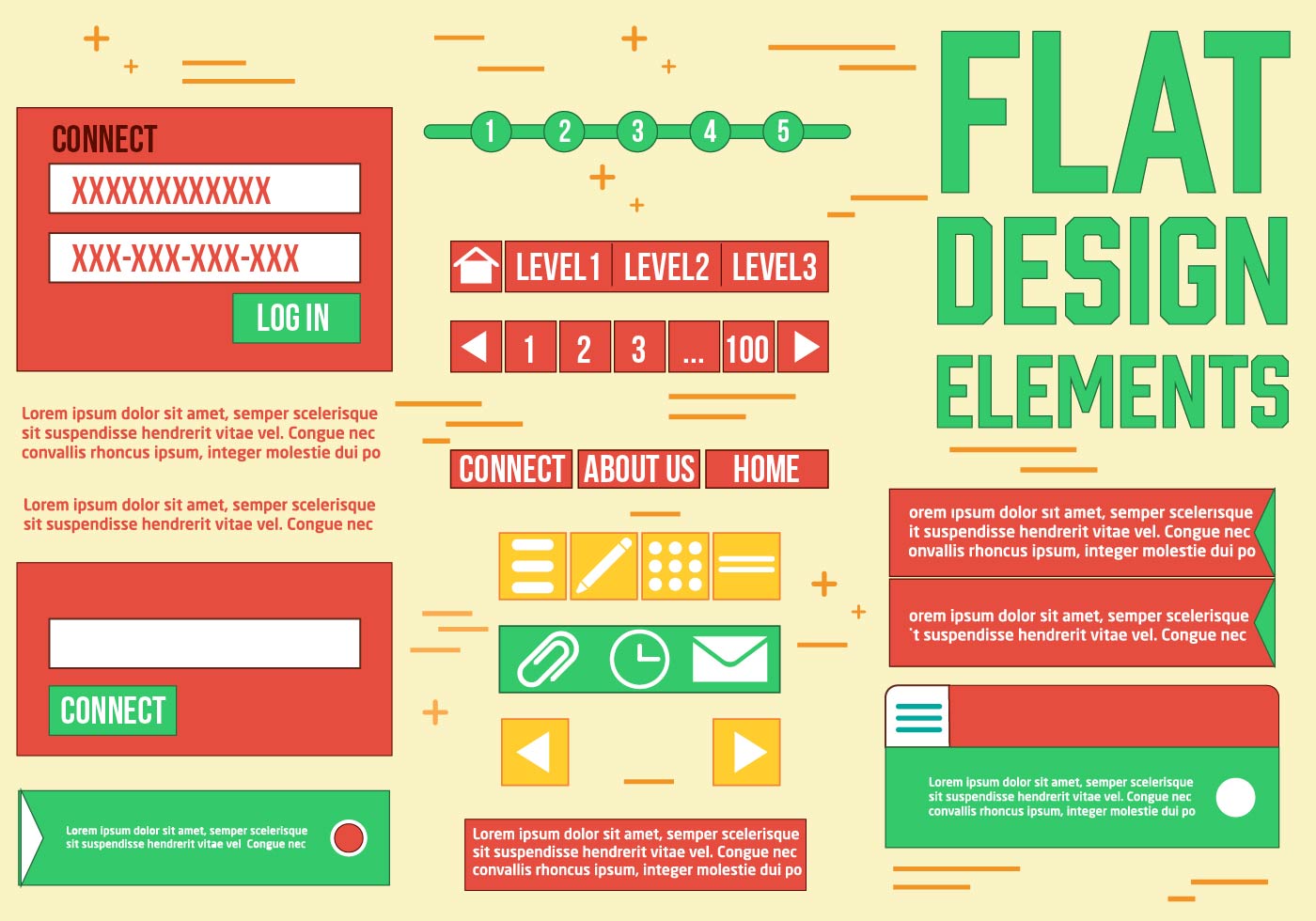 Download Free Web Design Vector Elements - Download Free Vectors, Clipart Graphics & Vector Art