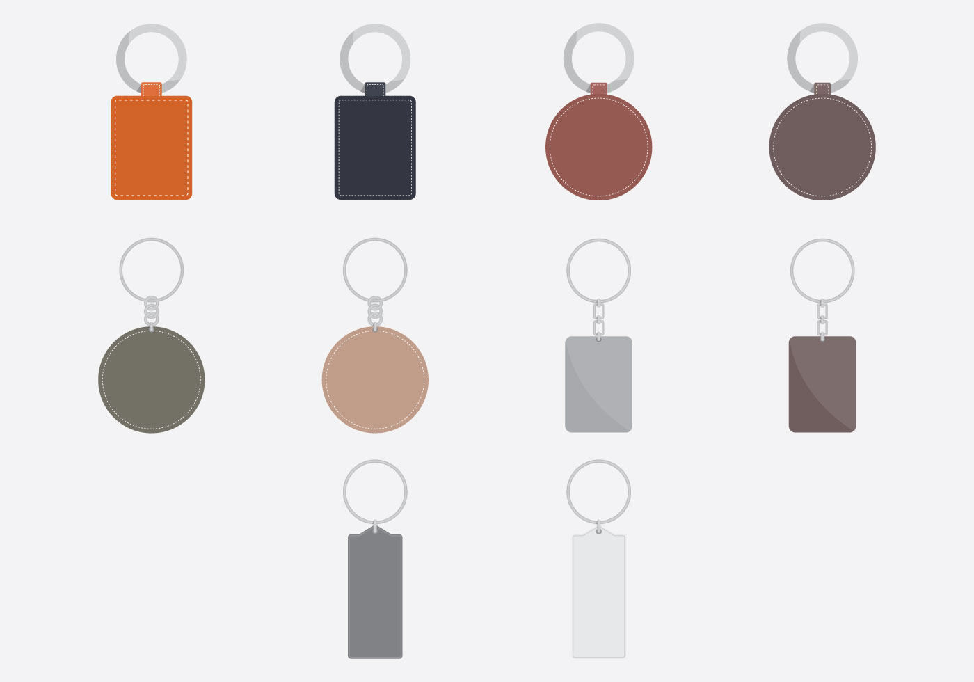 Download Key Chains Template Icon Set - Download Free Vectors ...