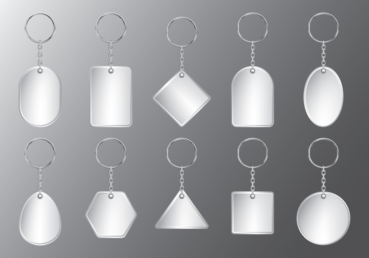 Plastic Keychain Set - Download Free Vector Art, Stock Graphics & Images