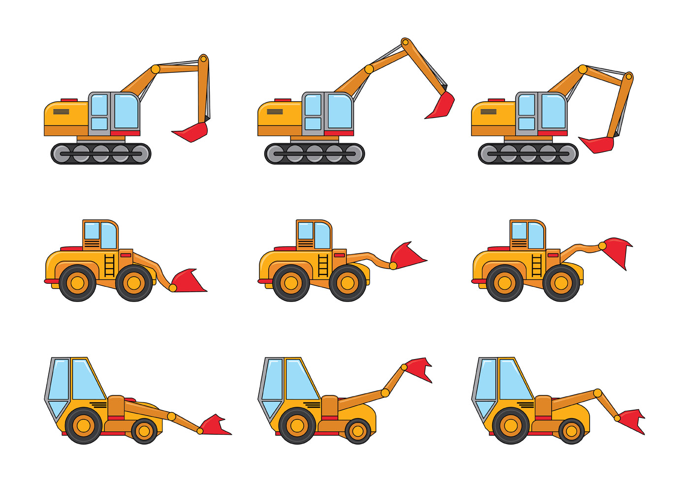 Skid Steer Vector Icons - Download Free Vector Art, Stock Graphics & Images