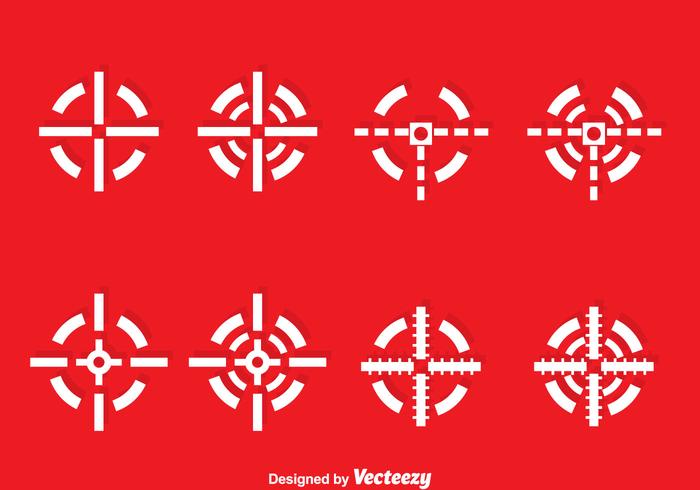 White Laser Tag Vector Set