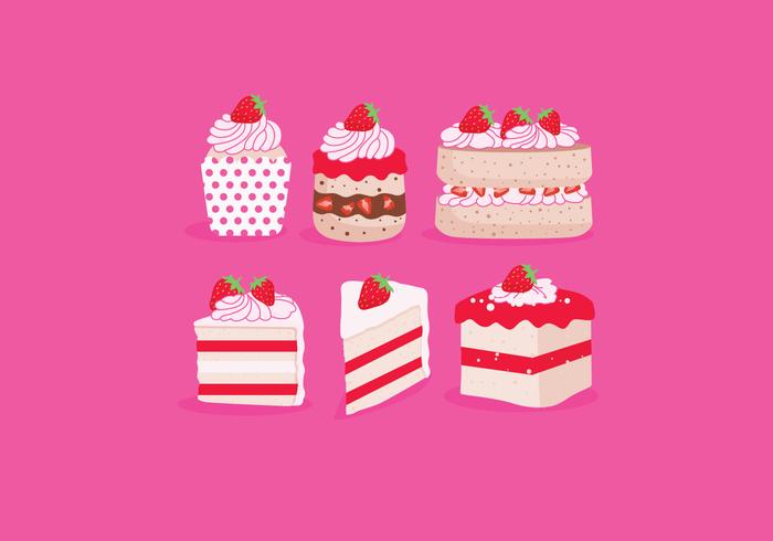 Strawberry shortcake vectorial vector