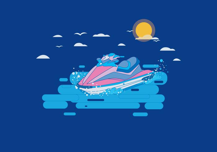 Jet ski vector