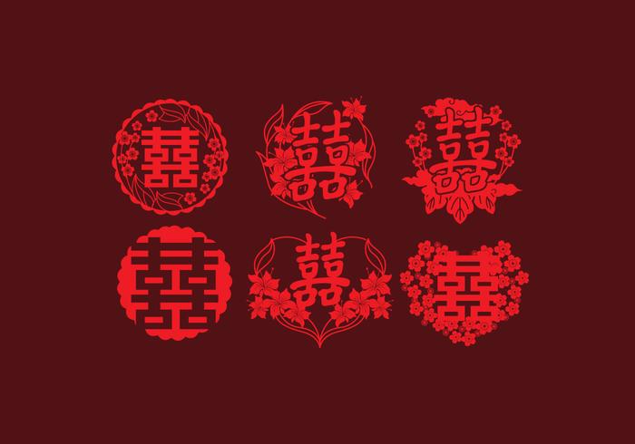 Double Happines Vector