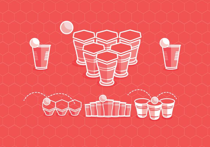 Beer Pong Vector