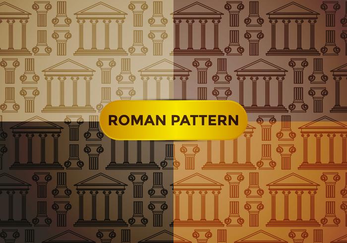 Roman Pillar Pattern Vector