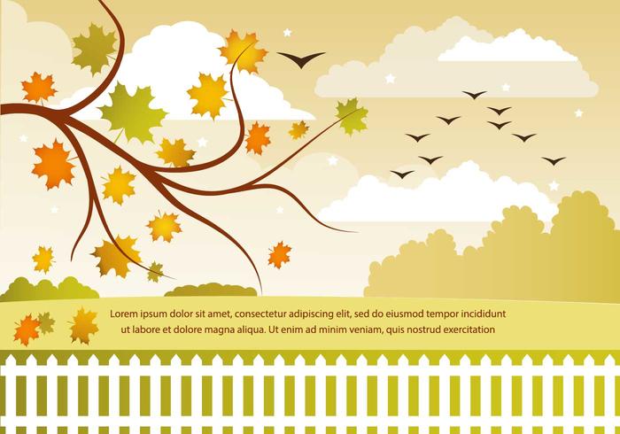 Free Vector Autumn Landscape