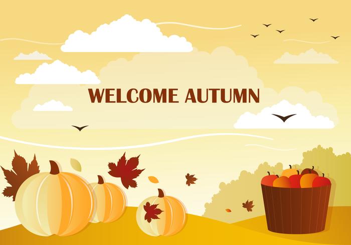 Welcome Vector Autumn