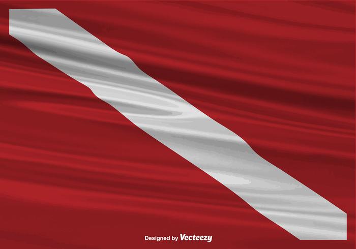 Vector Realistic Dive Flag Background