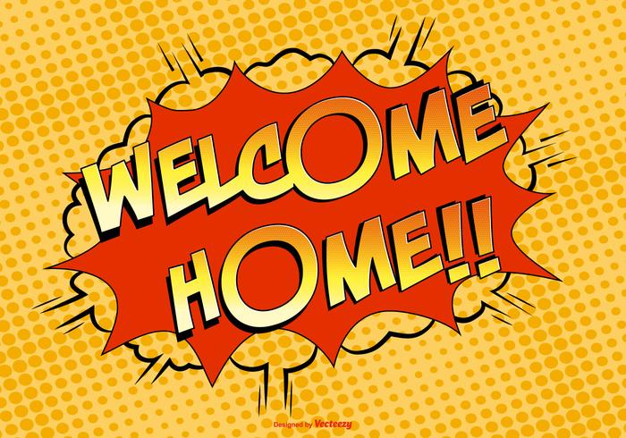 Welcome Home Comic Illustration Welcome Home Comic Illustration