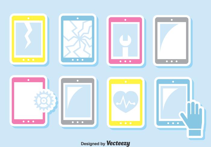 Smartphone Repair Vector Set