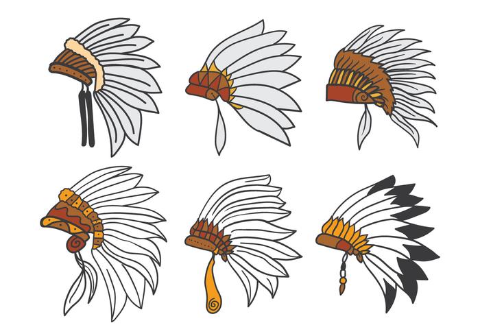 Indian Headdress Vector Indian Headdress Vector