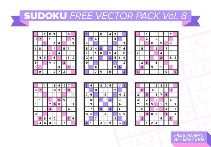 Sudoku Free Vector Pack Vol. 8 Sudoku Free Vector Pack Vol. 8
