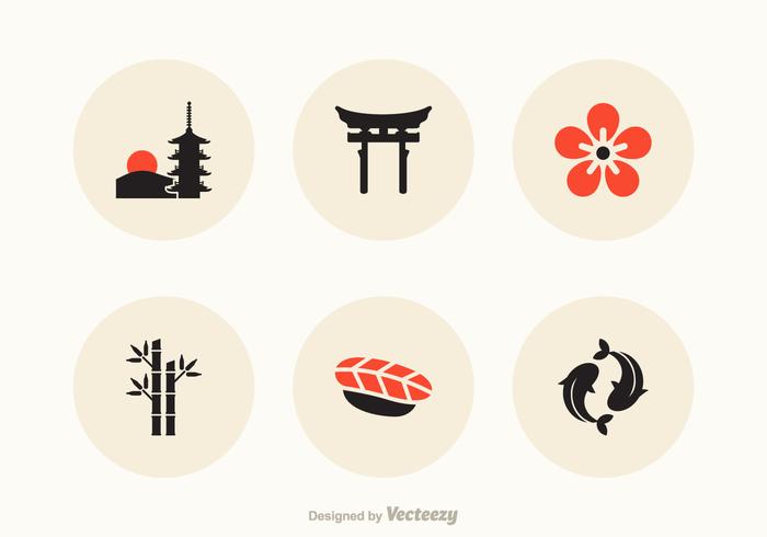 Libre de iconos de vector de Japón