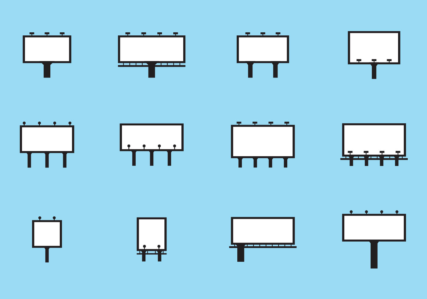 Blank Billboard Vector 120859 Vector Art at Vecteezy