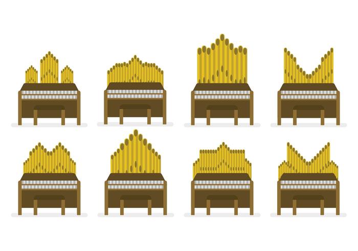 Free Pipe Organ Vector Set